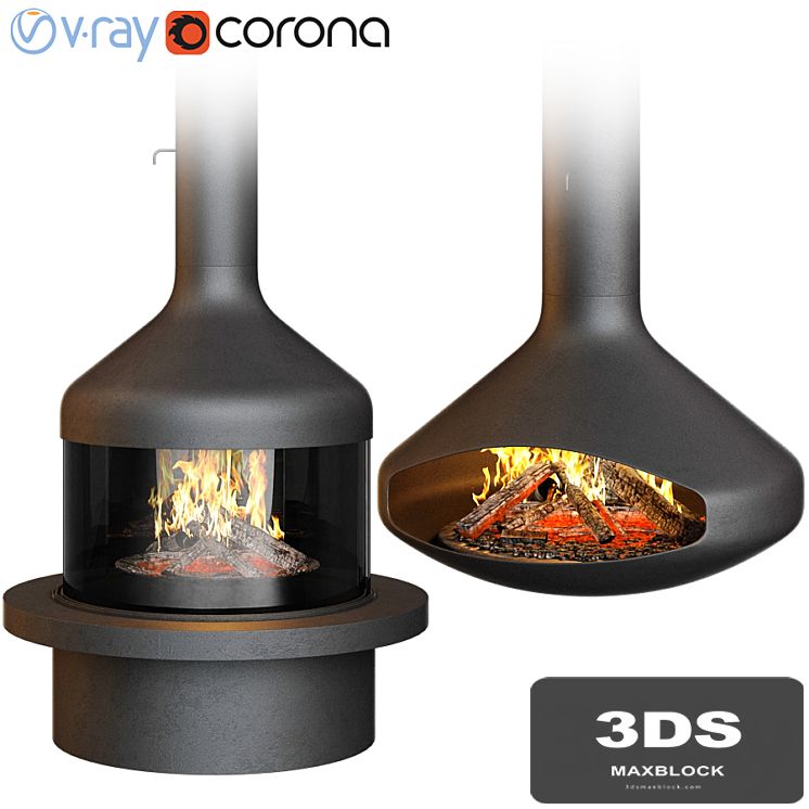 Fireplace set Focus Creation 1 (4 options)