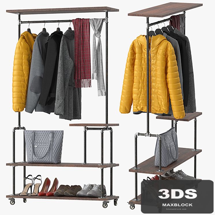 Industrial Clothing Rack