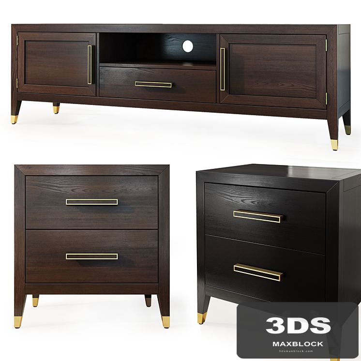 Chest of drawers and dresser Deco MiK. Tvstand, nightstand