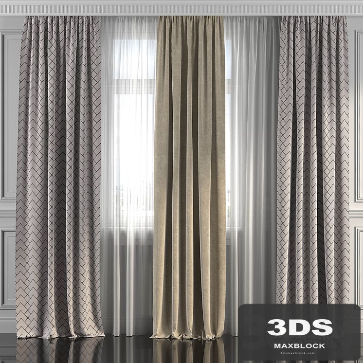 Curtains with window 283