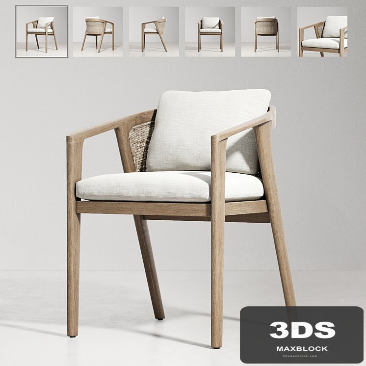 RH / MALTA TEAK ARMCHAIR