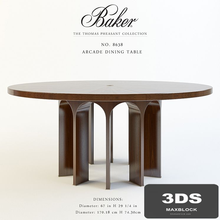 Baker_Arcade Dining Table_No. 8638