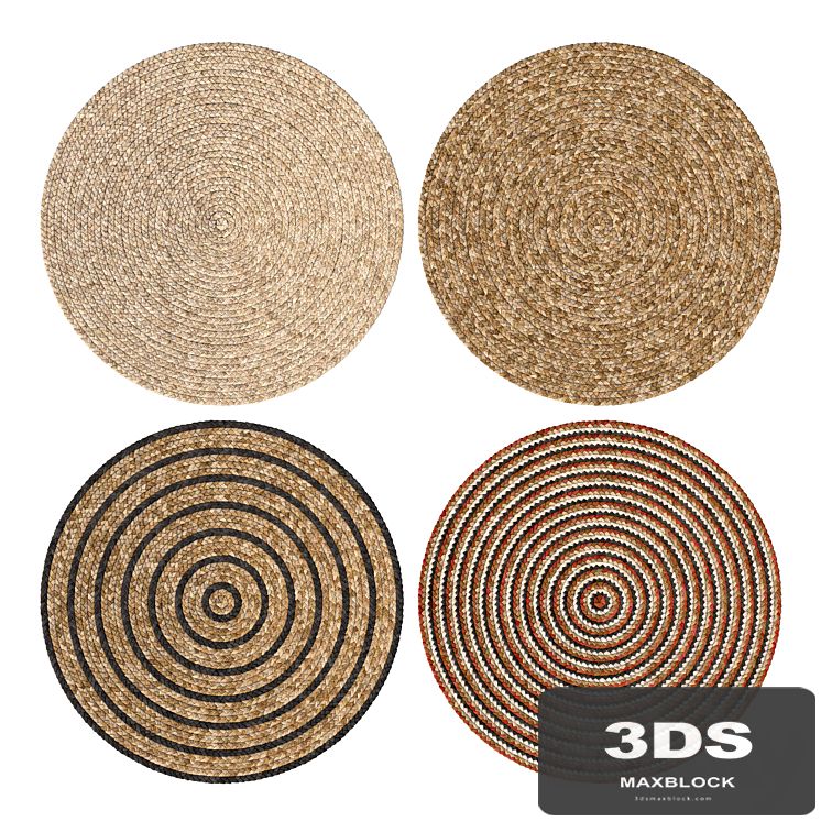 Jute Carpet Set
