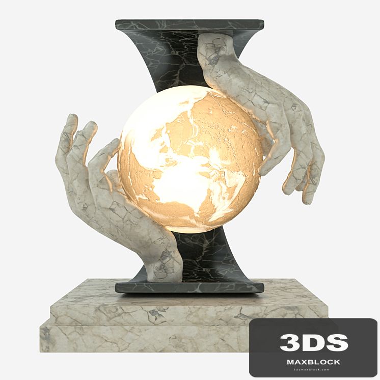 Lamp "The World in Hands"