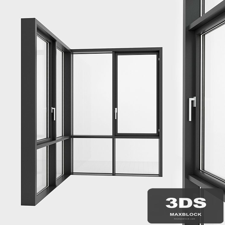 Panoramic glazing. Stained glass. 90