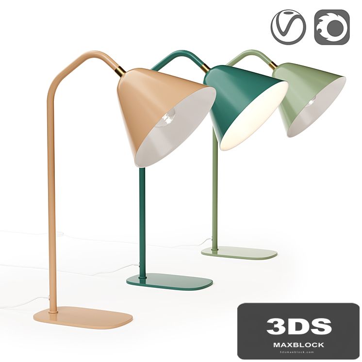 Metal table lamp Copita