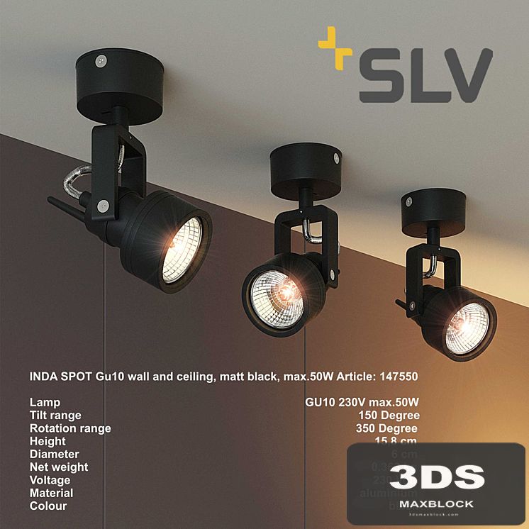 SLV INDA SPOT GU10
