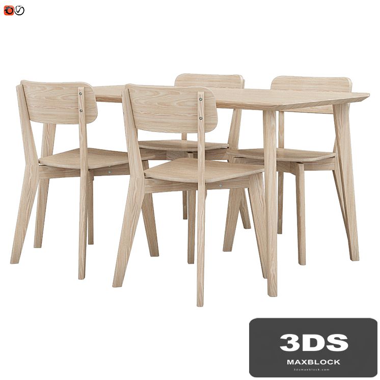 Table and chair IKEA LISABO
