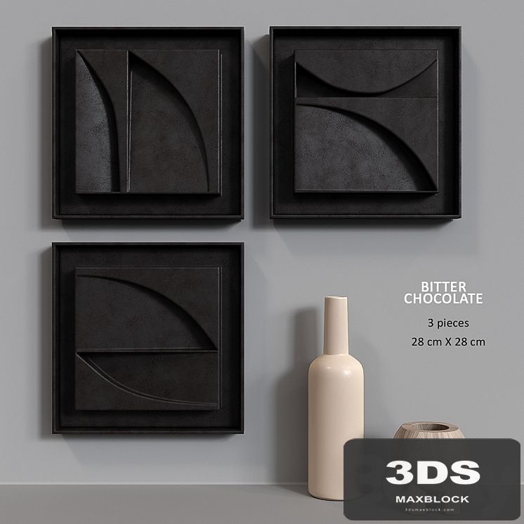 Decorative set BITTER CHOCOLATE