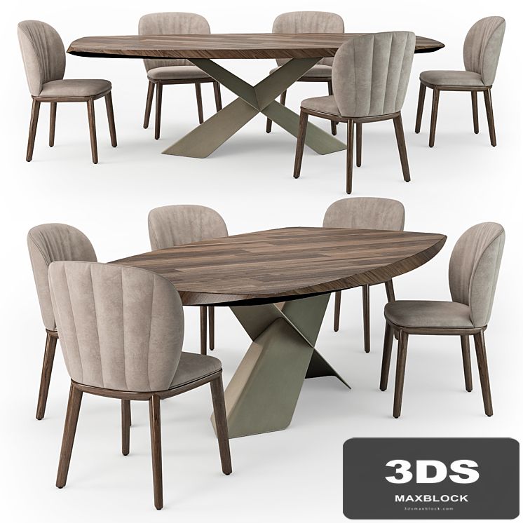 Cattelan Italia Tyron Wood Chrishell chair