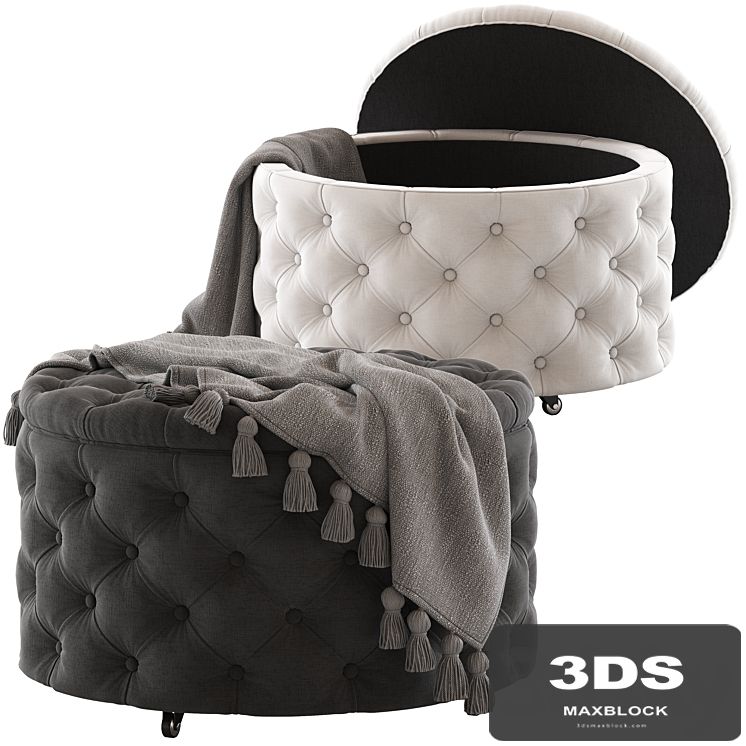 Hyde Park Home Jessica Ottoman