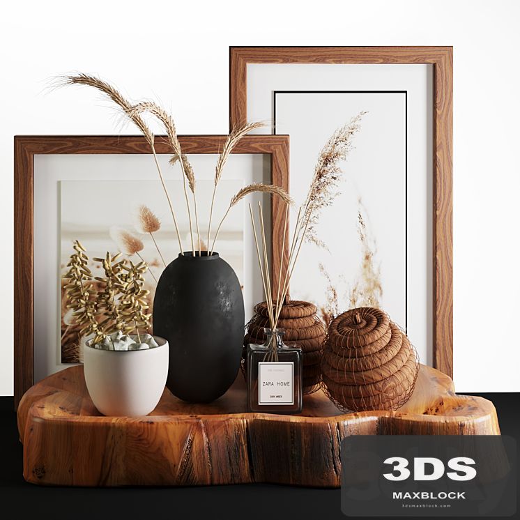 Natural Wood and Wheat decorative