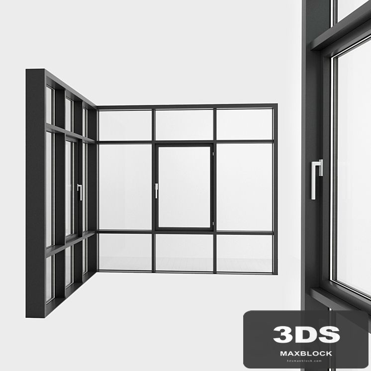 Panoramic glazing. Stained glass. 99