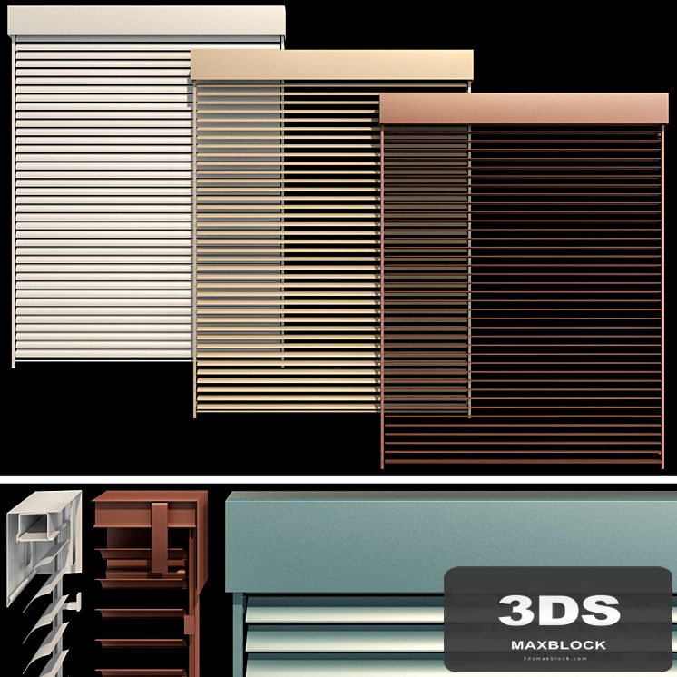 Metal blinds for windows and doors