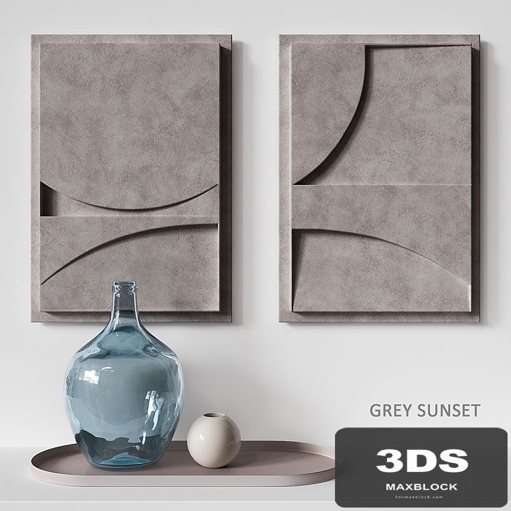 Relief Gray Sunset