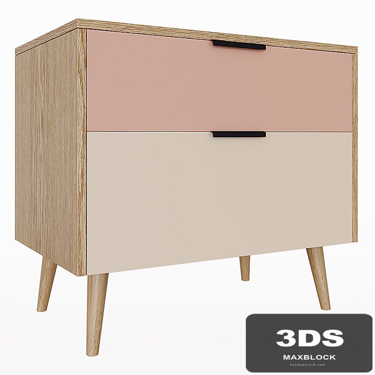 SD Bedside table SK Design Olson Wood 2