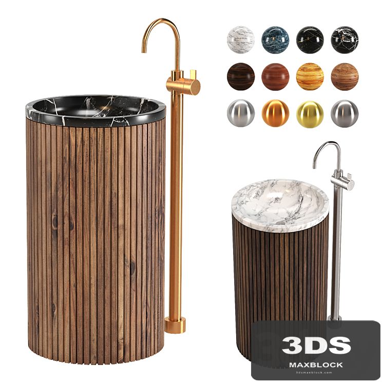 Wash Basin Set 02