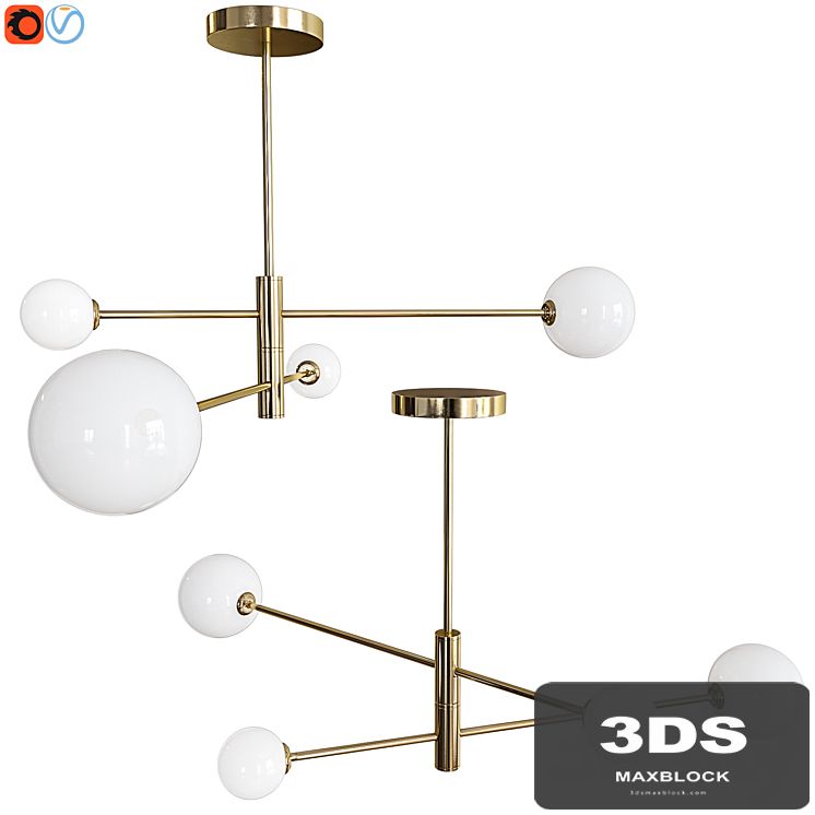 Ceiling chandelier Lumion ESTELLE 4418 / 4C