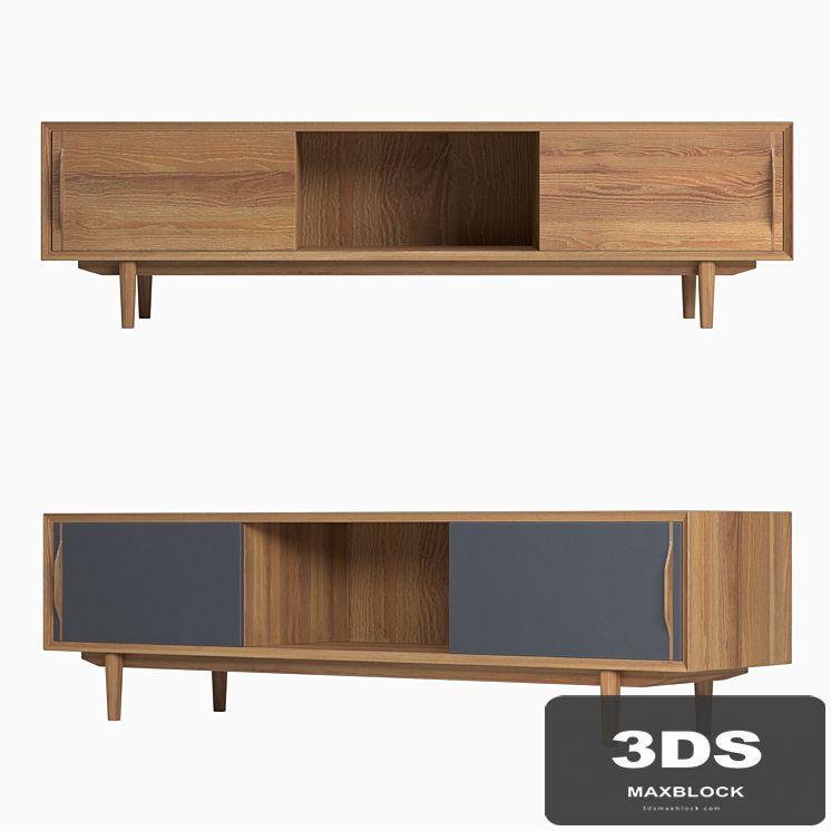 Console for TV Bruni / Bruni Black, 160 * 44 * 40 cm