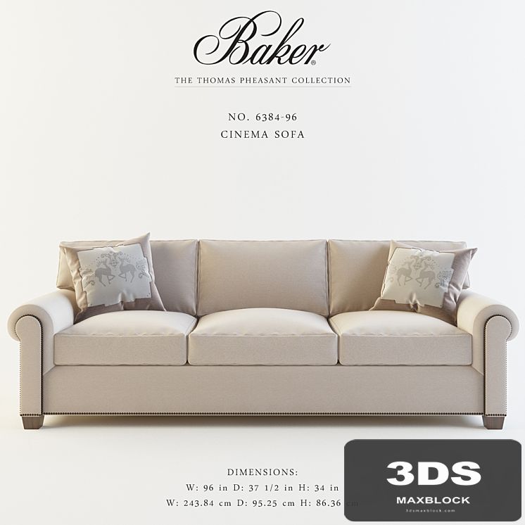 BAKER_CINEMA SOFA_No 6384-96