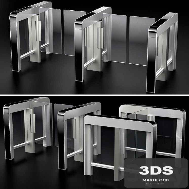 Sensor sliding gate turnstiles
