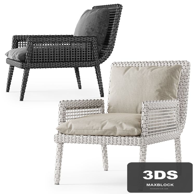 Rattan lounge chair DR51 / Rattan chair