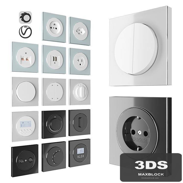 Berker Serie R3 Glass