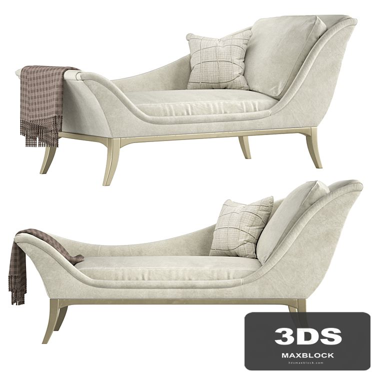 Avondale Velvet Chaise Lounge