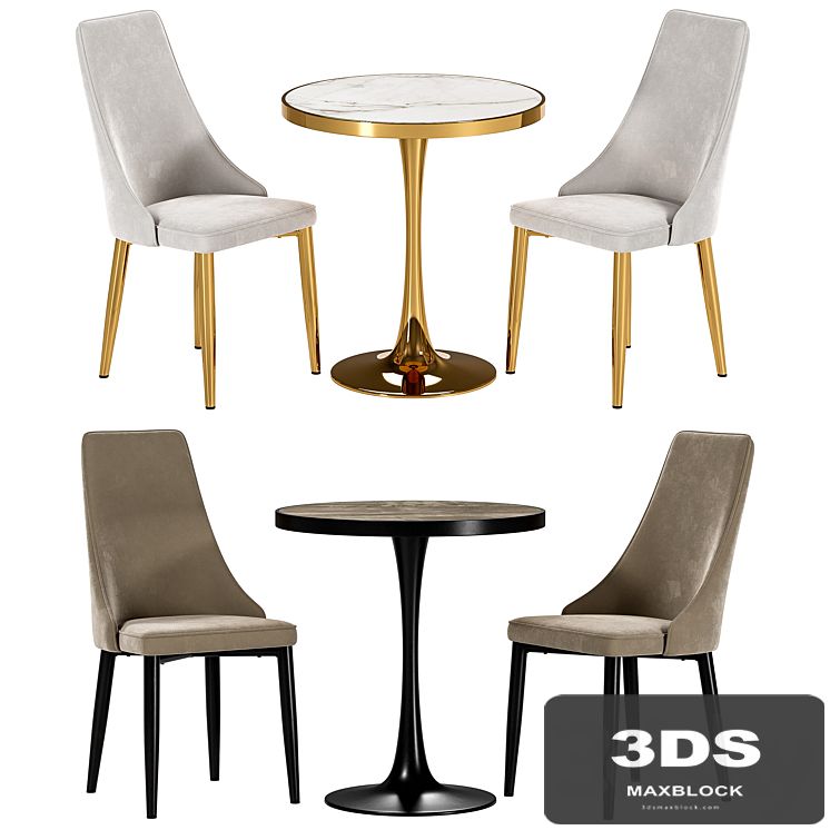 Largo dining chair and Dorian table