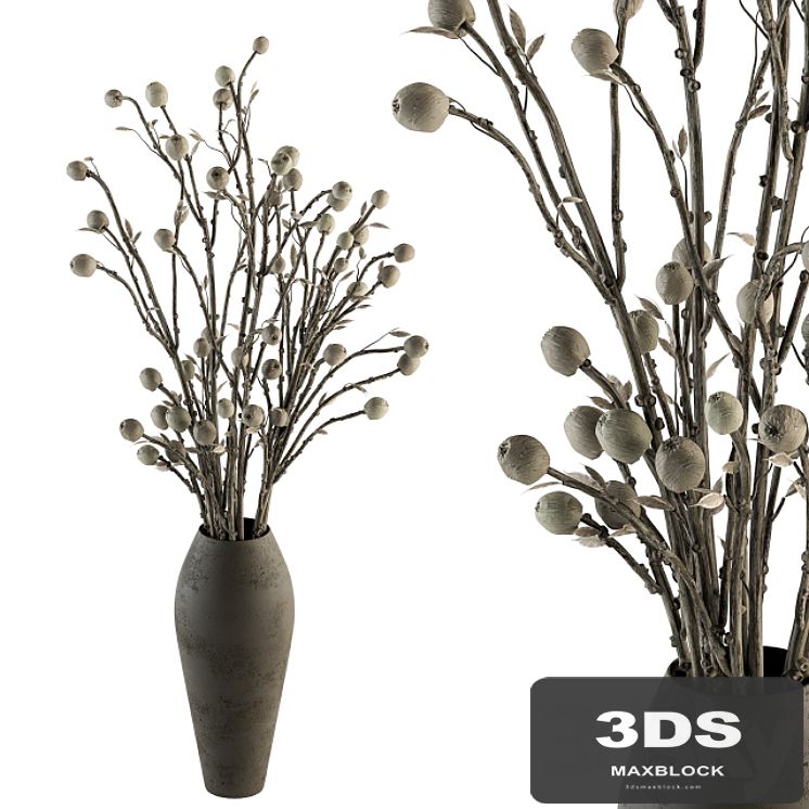 Bouquet 32 - Dried Plant Papavet Bouquet
