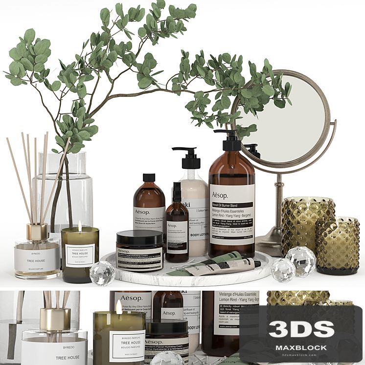 Decorative set 09 - Bathroom accessories
