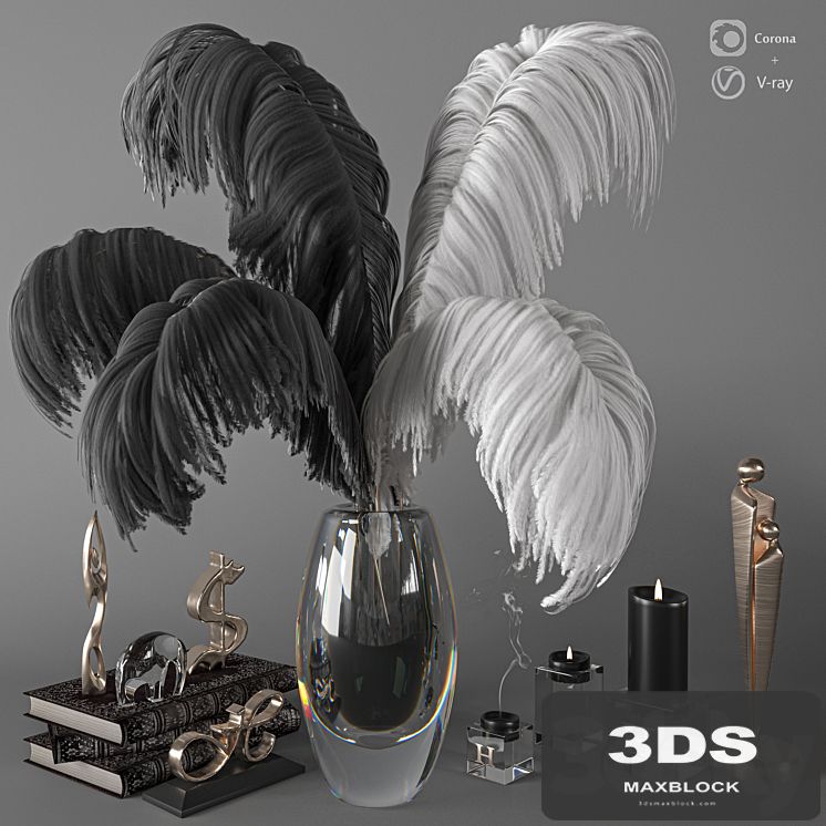 Feathers Decorative Set C