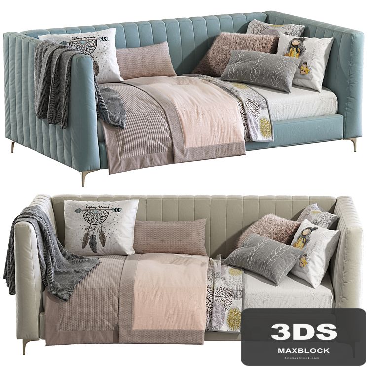 Bed sofa Avalon Channel Stitch Upholstered Daybed