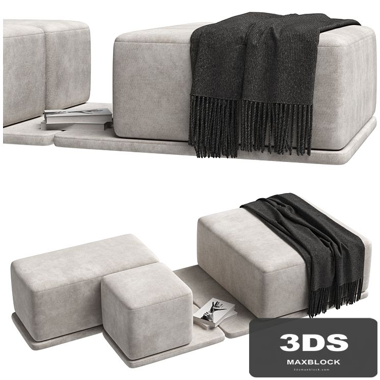 Set of poufs "Coast"