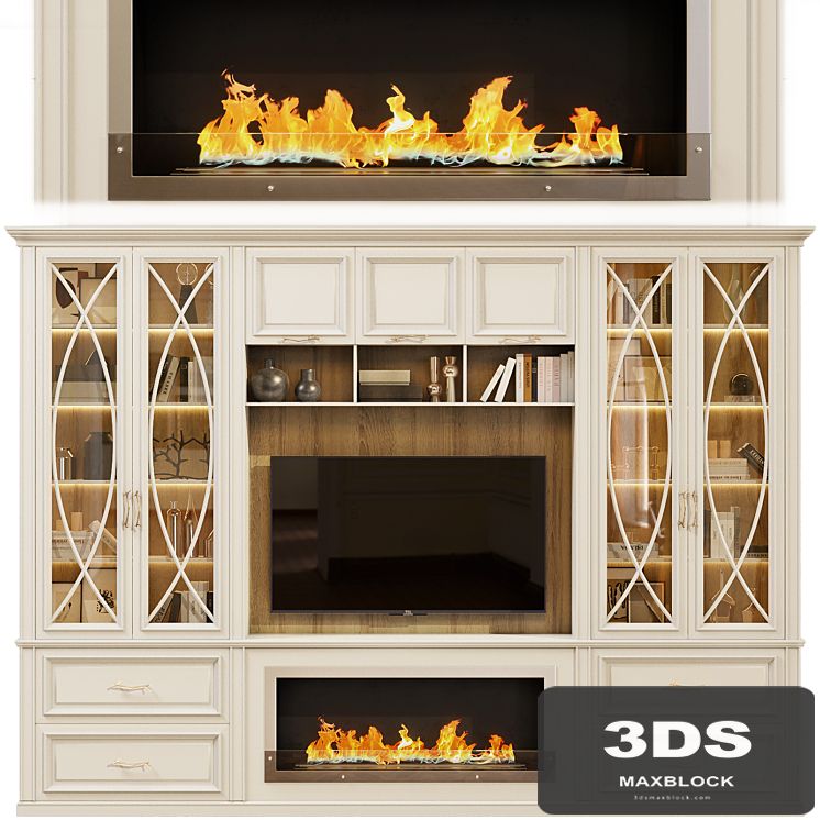 Neoclassical TV wall 002