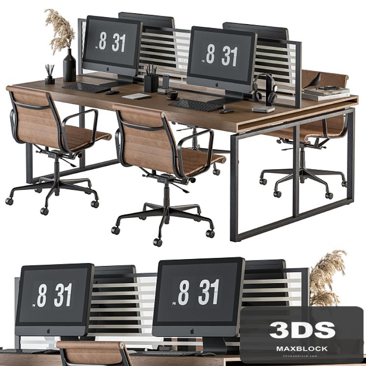 Office Furniture - employee Set 19
