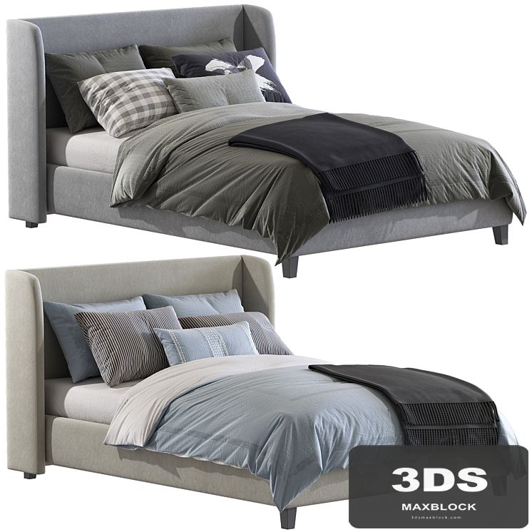 Bed Norbrook Upholstered Low Profile Standard Bed