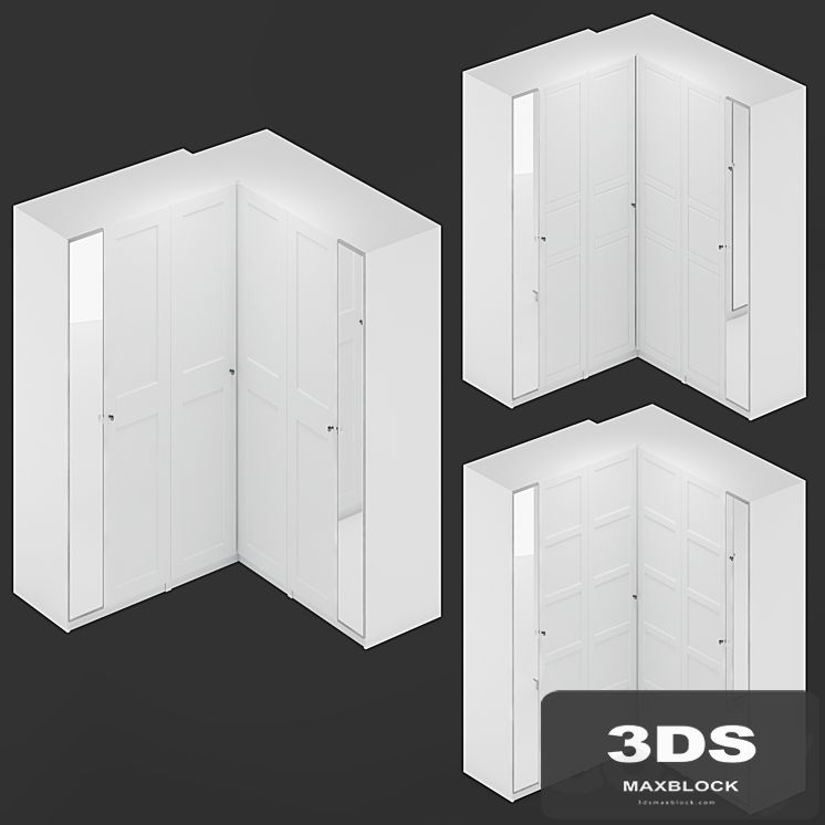 Ikea PAX corner wardrope C