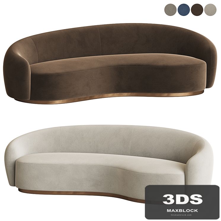 Snowglobs Austin Curved Sofa