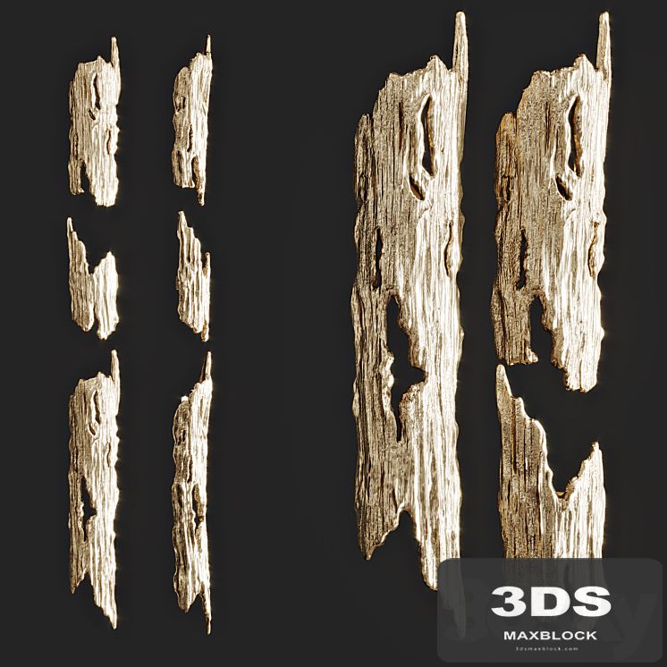 Bark wall light Wood Vetvi Store