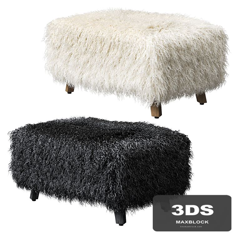 Cabana Footstool Yeti Timothy Oulton