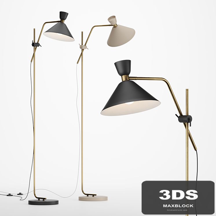 AM.PM Antique brass lamp Zoticus