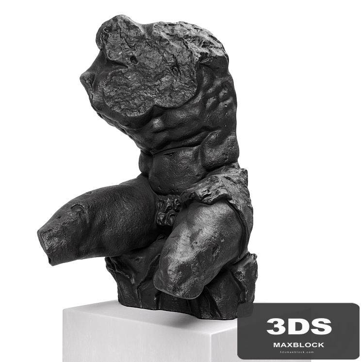 Belvedere Torso sculpture black