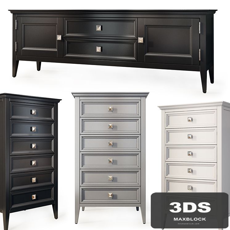 Chest of drawers and TV stand RFS Brooklyn. Tvstand, dresser by MebelMoscow