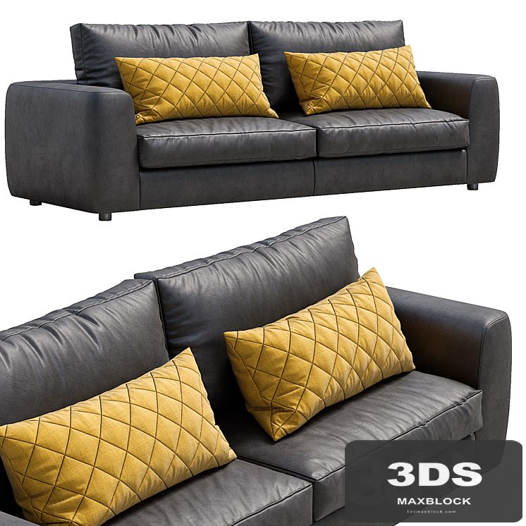 Leather sofa Alameda9 1