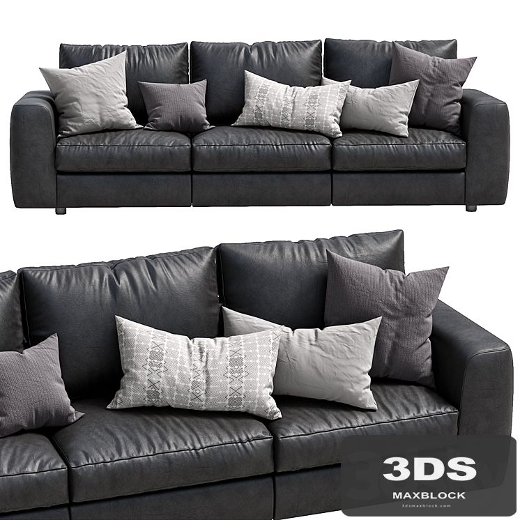 Leather sofa Alameda9 2