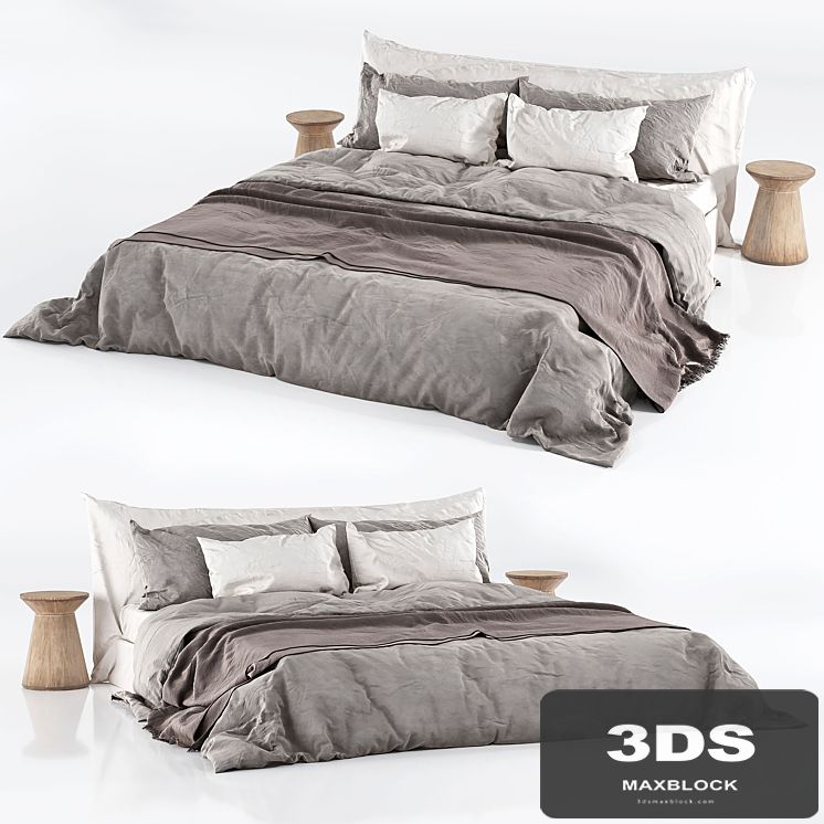 Zara Home Linen Bedding on Cozy Bed
