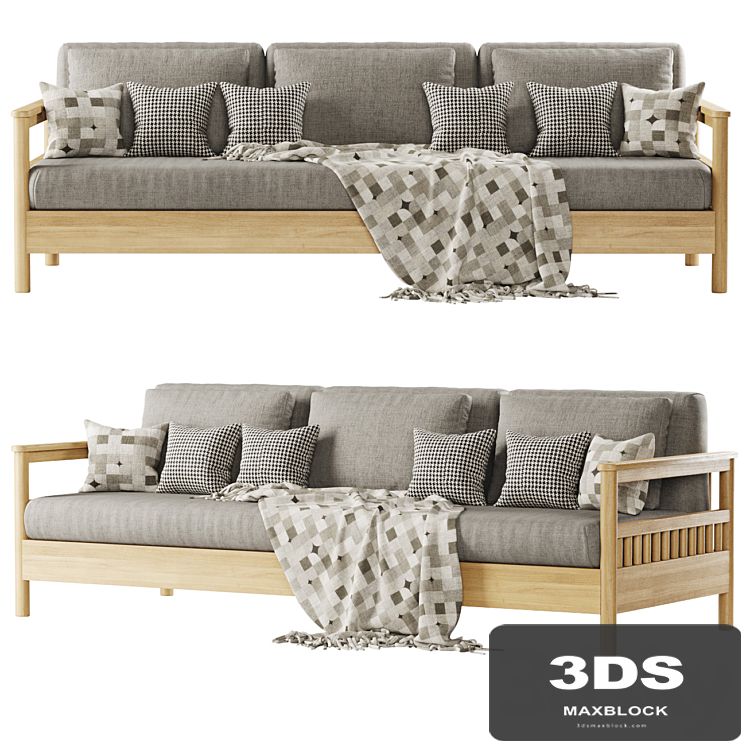 Tribeca outdoor three-seater sofa