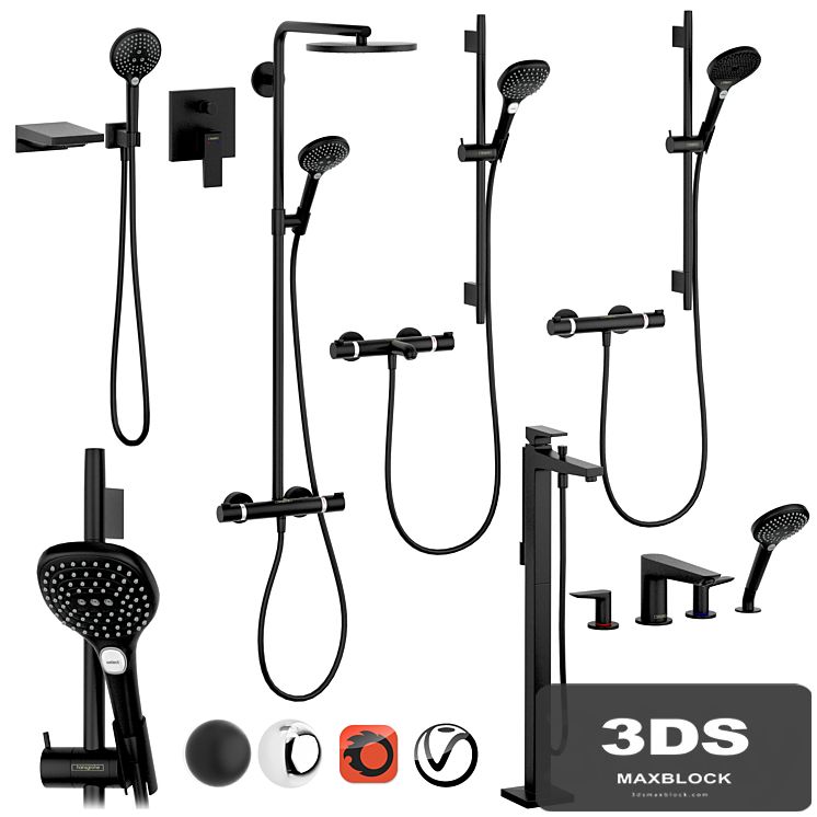 HANSGROHE Set 1 | Ecostat | Metropol | Talis with adjustable watering can