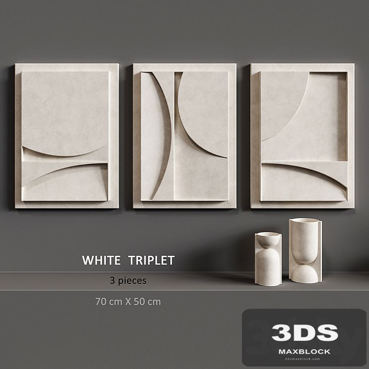 Relief White Triplet
